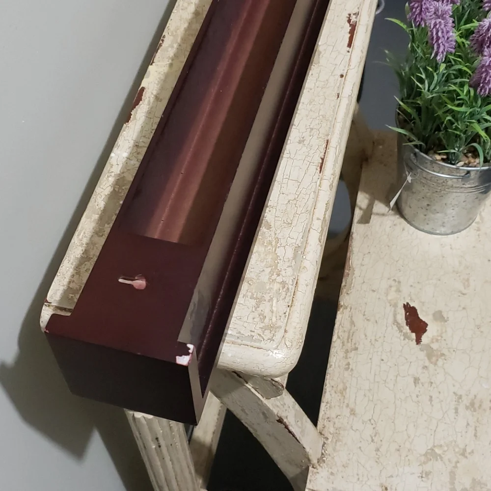 Small dark cherry color wall shelf